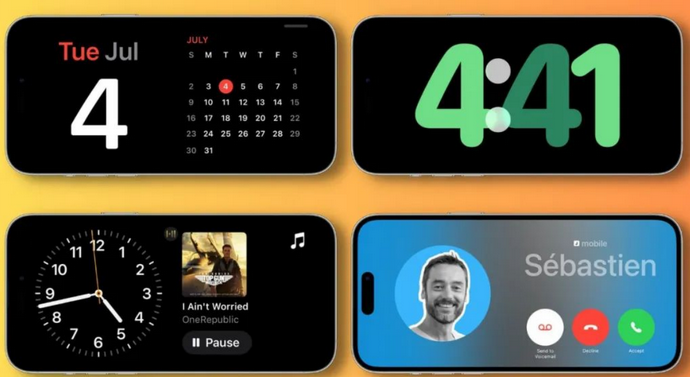 沁水苹果手机维修分享iOS17横屏充电待机显示有什么好处 