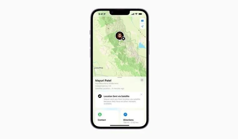 沁水苹果14维修分享iPhone14系列中 FindMy功能通过卫星分享位置方法教程 